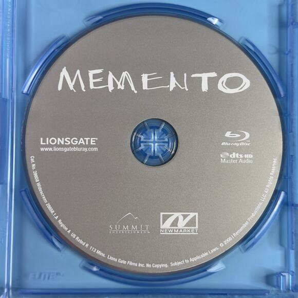 Memento Blu-ray 10th Anniversary Special Edition Christopher Nolan Guy Pearce - Picture 4 of 5